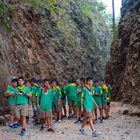 Student group visiting the Hellfire Pass