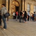 Studenten auf der Campus...