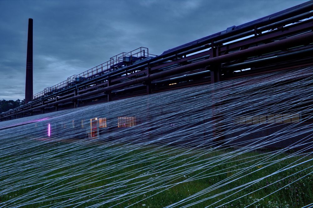 Studenten spannten auf Zollverein....