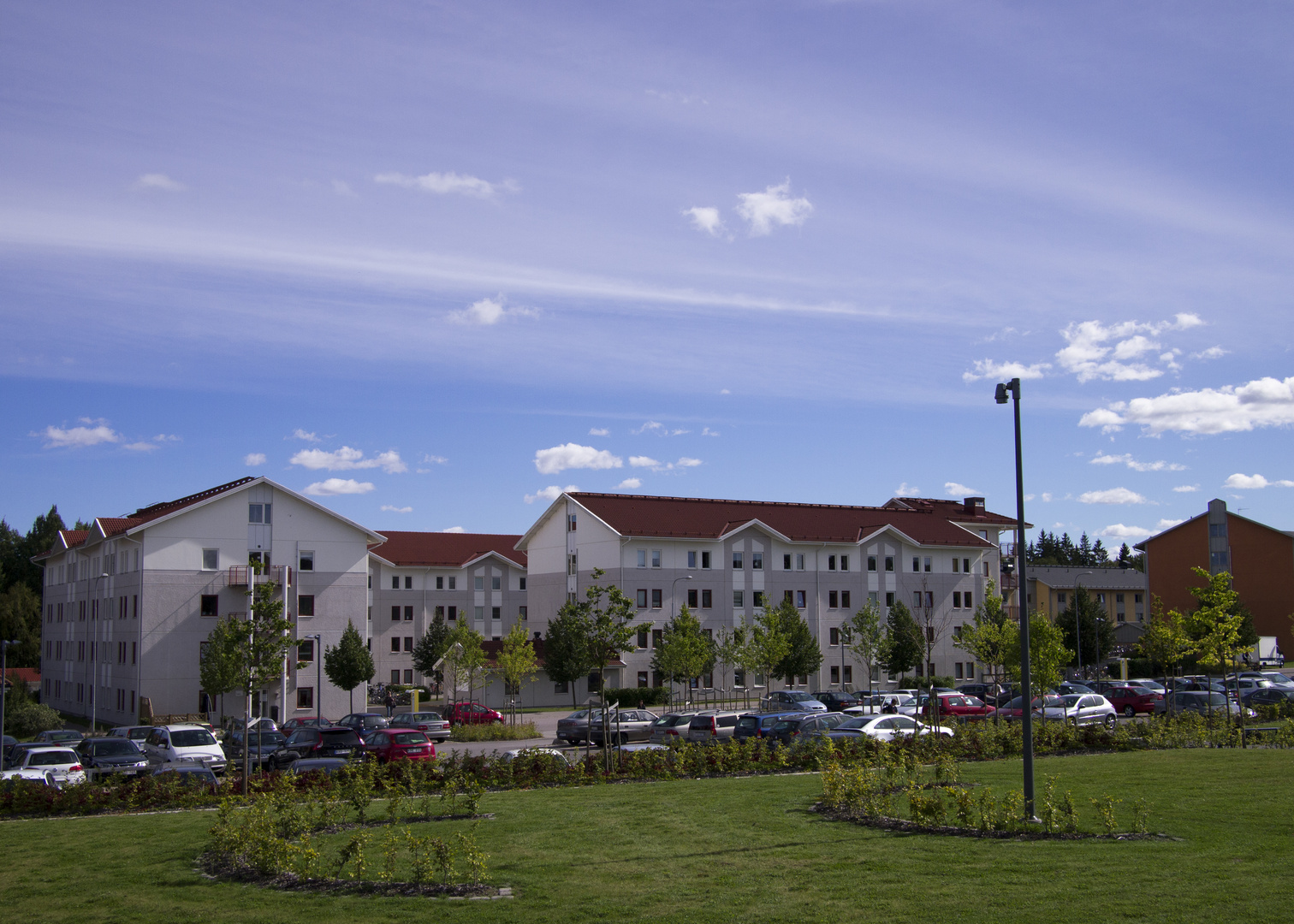 Studentenwohnheime auf dem Campus der Linnéuniversität in Växjö