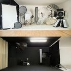 Studio mit Aufnahmebereich und Teil des Equipments