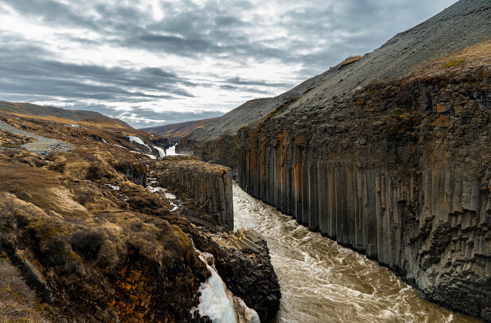 Studlagil Basalt Canyon