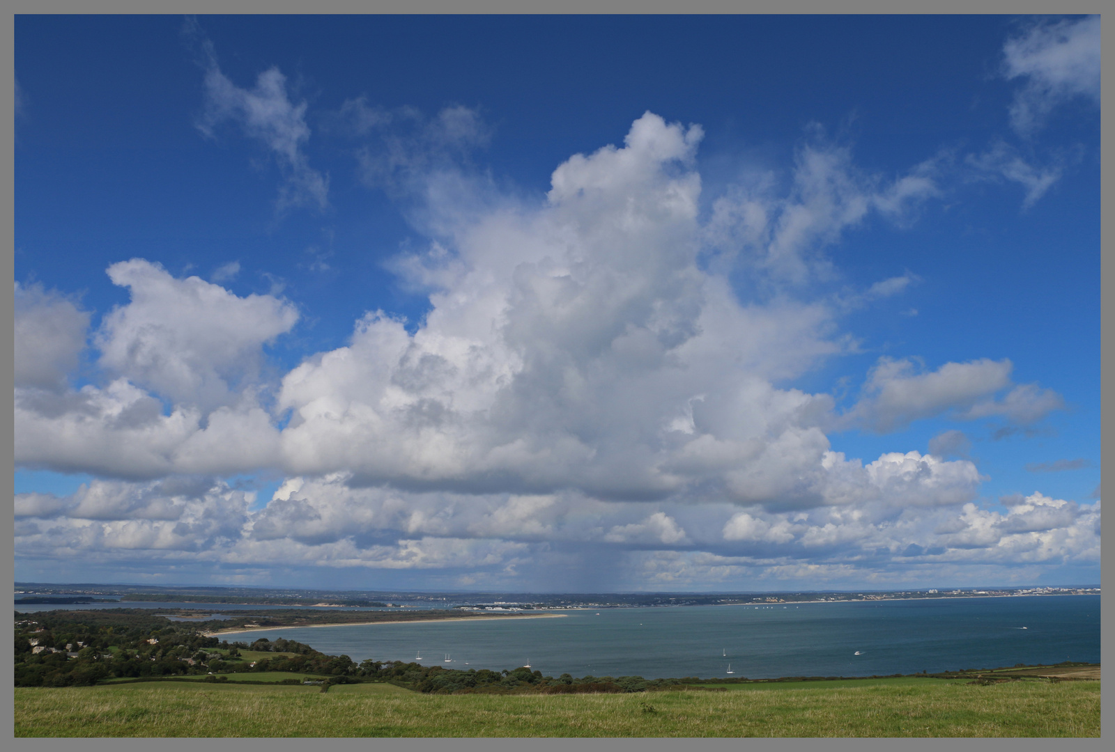 Studland bay Dorset from ballard Down