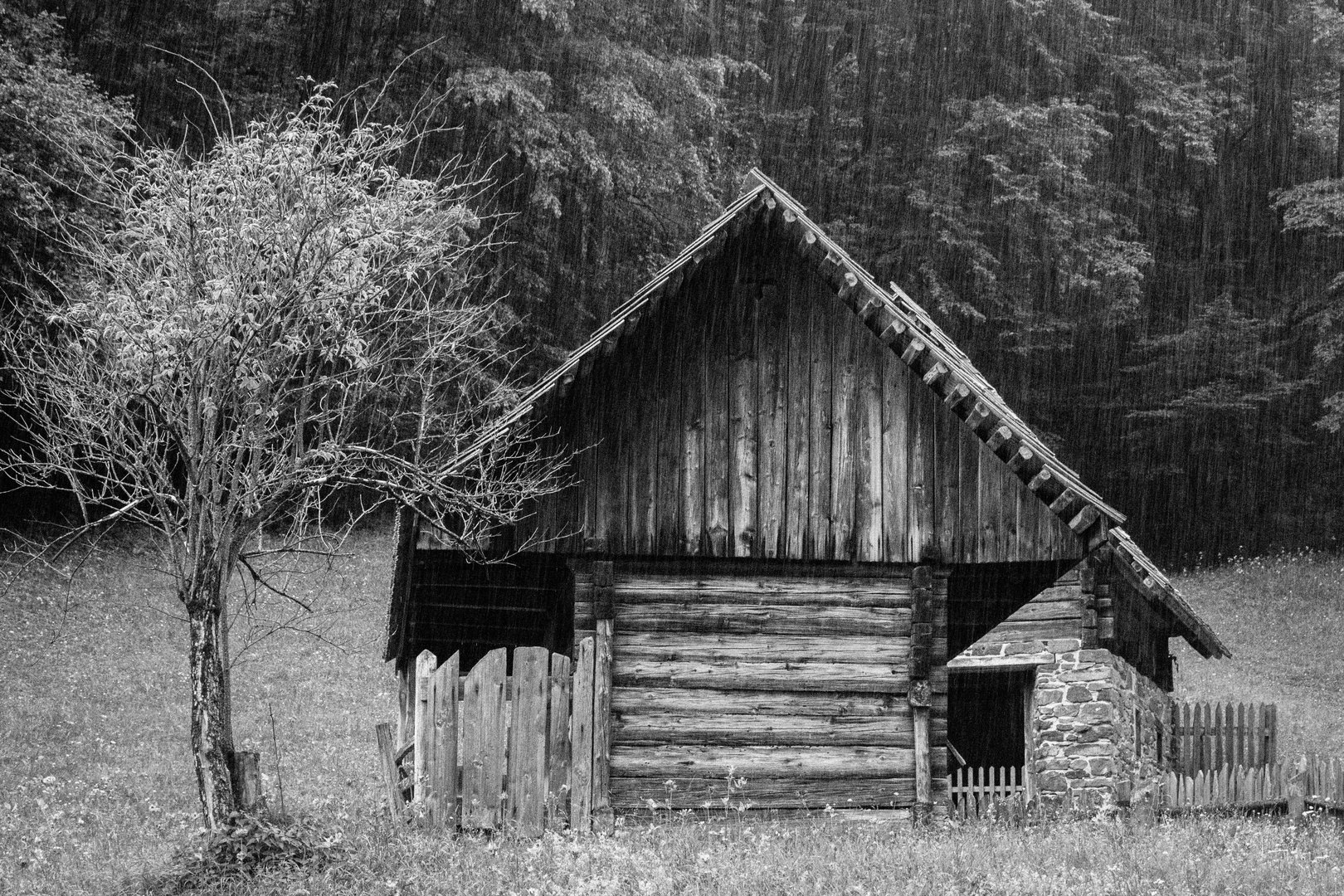 Stübing bei Regen