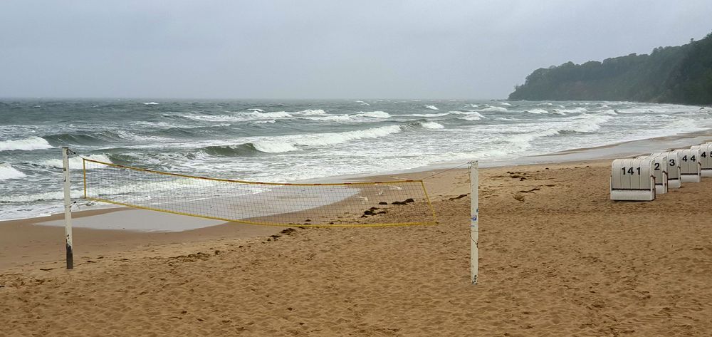 Stürmige Ostseewellen