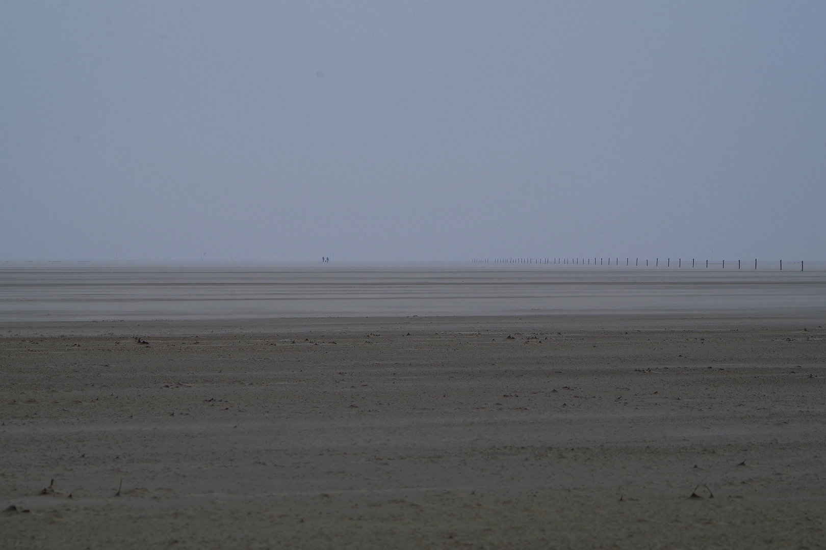 stürmisch am Strand