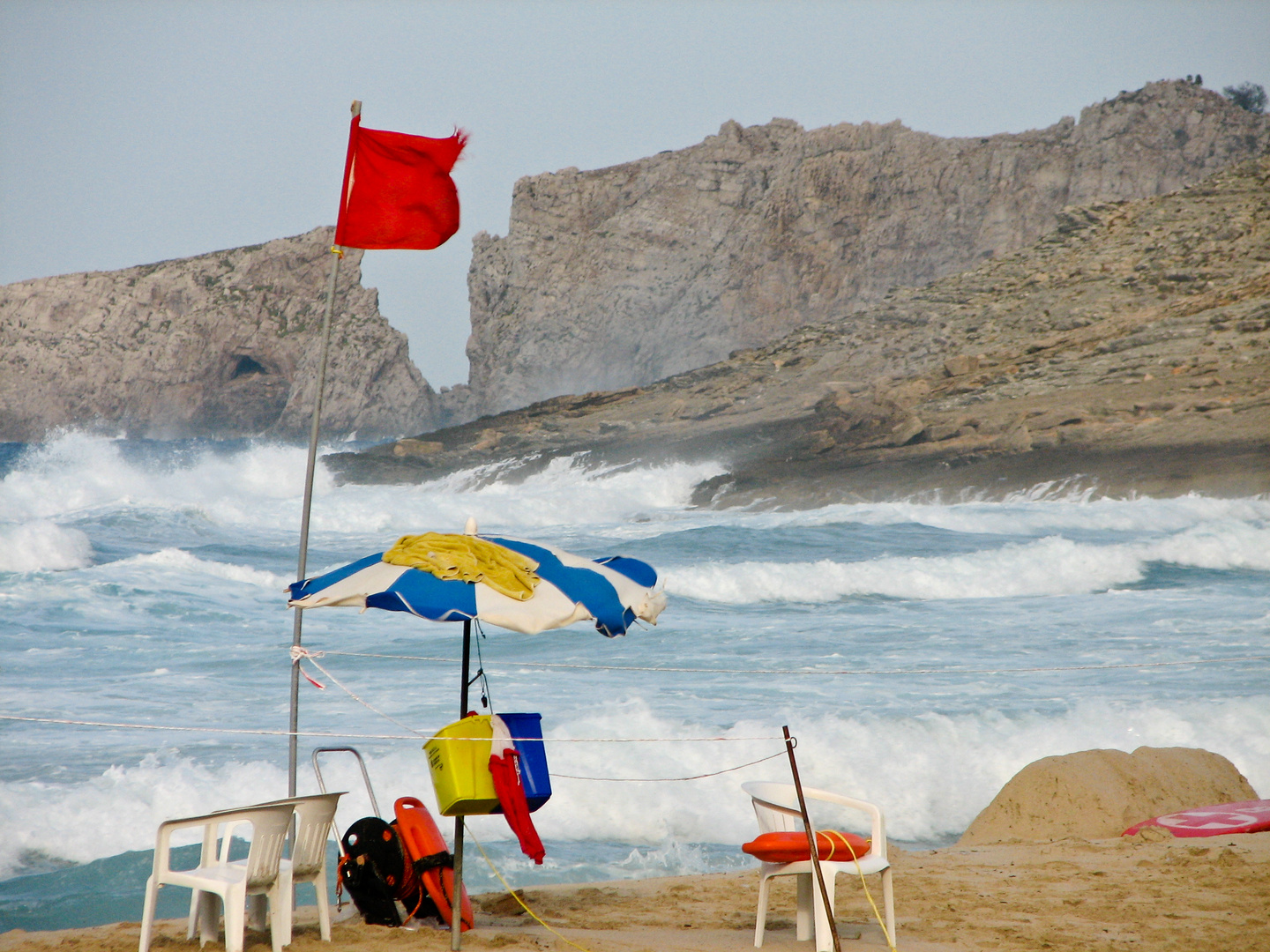 Stürmische Cala Mesquida