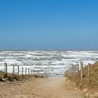 Stürmische Nordsee in Noordwijk