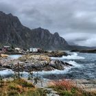 Stürmische See in Svolvaer