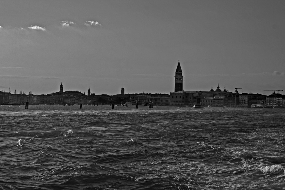 stürmische See in Venedig