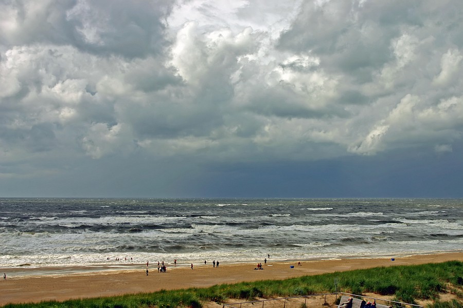 Stürmischen wetter an der Nordsee