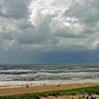 Stürmischen wetter an der Nordsee