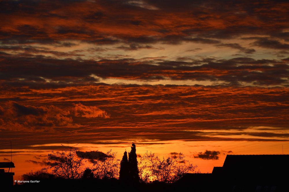 Stürmischer Abendhimmel