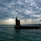 Stürmischer Bodensee im August 2020