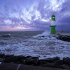 Stürmischer Morgen in Warnemünde