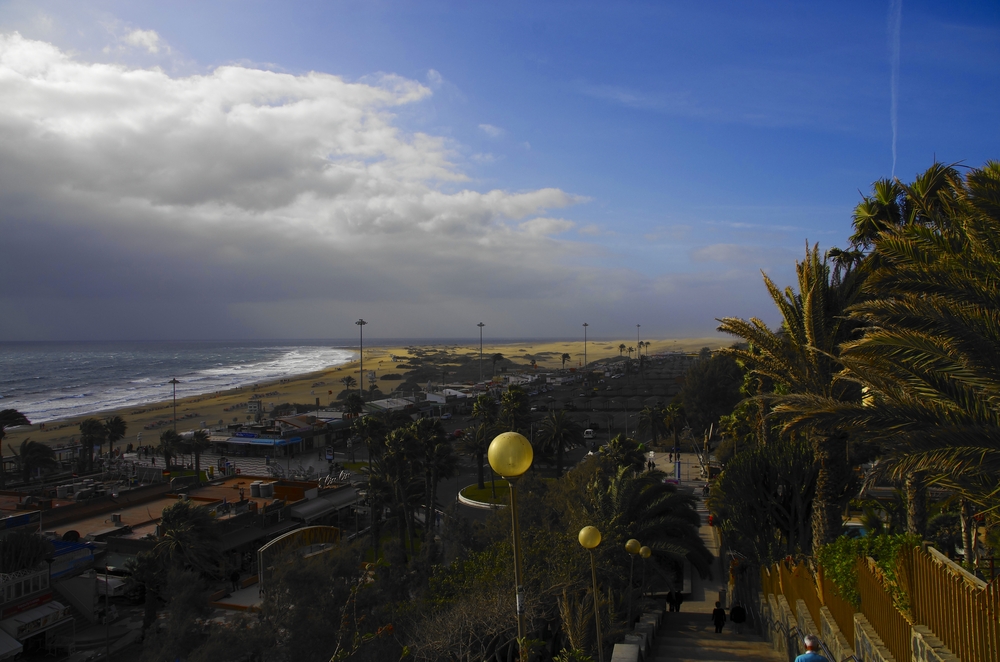 Stürmischer Morgen. Playa del Ingles