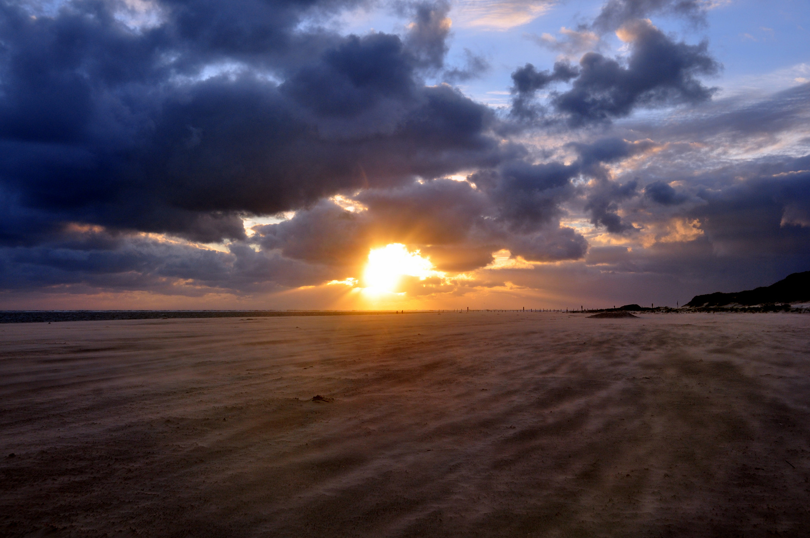 stürmischer Sonnenuntergang