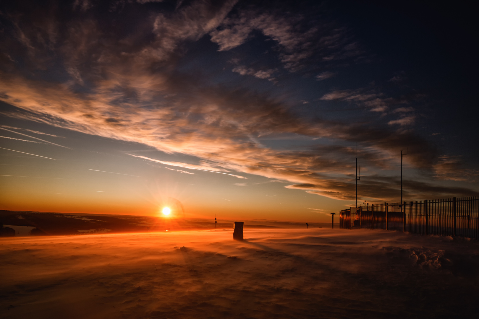 Stürmischer Sonnenuntergang 