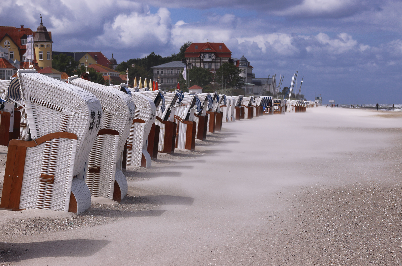 Stürmischer Strand von Kühlungsborn