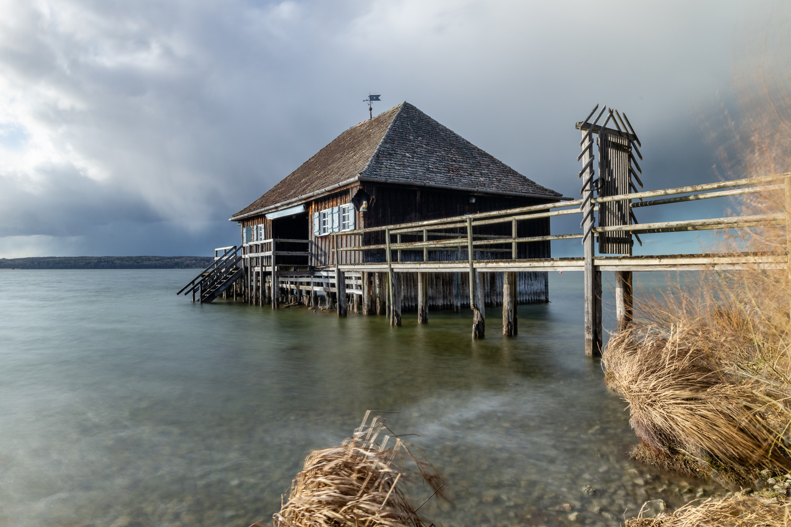 Stürmischer Tag am Ammersee