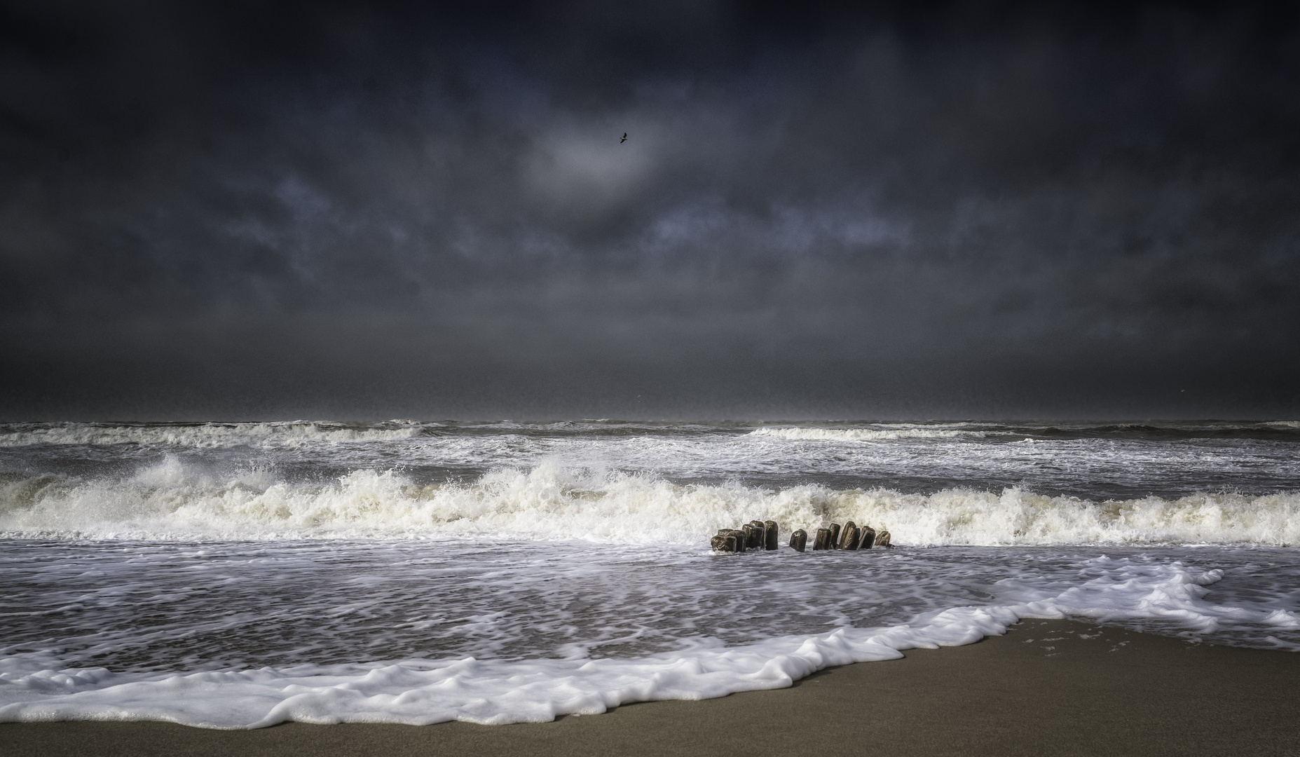 Stürmischer Tag am Meer