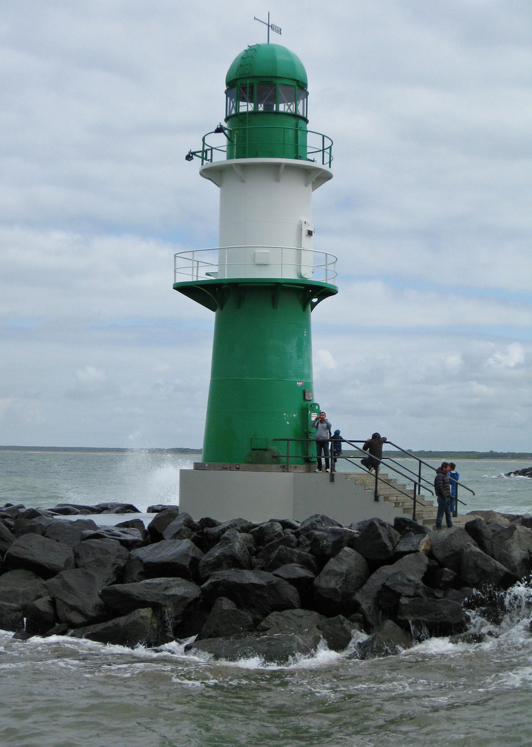 Stürmischer Tag in Warnemünde