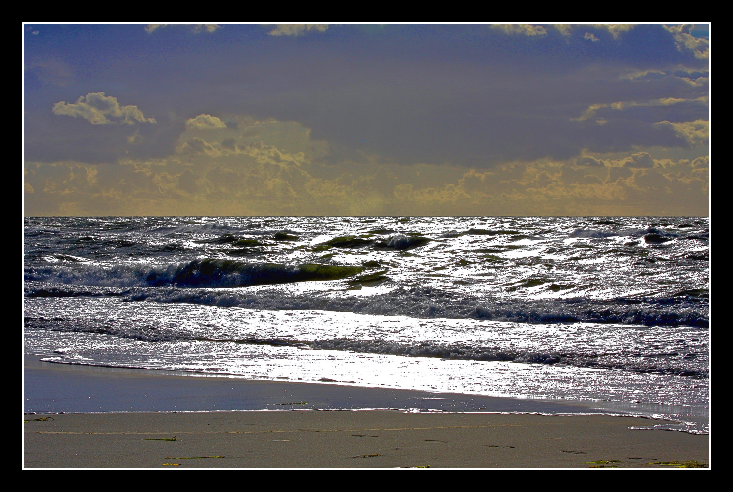 ... stürmisches Silbermeer ...