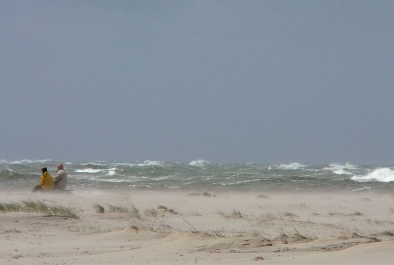 stürmisches Wetter an der Südspitze von Sylt