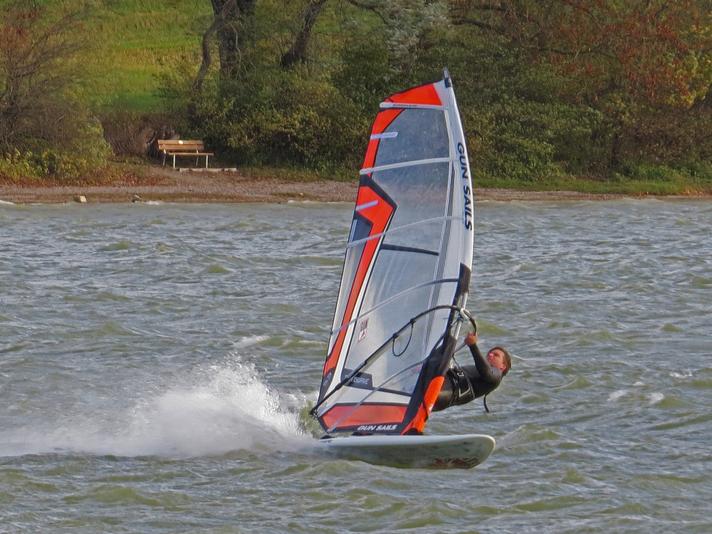 Stürmisches Wetter, Stegen am Ammersee