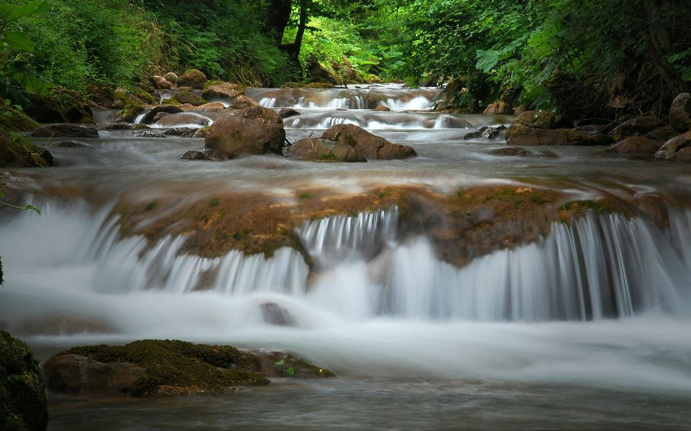 Stufen aus Wasser