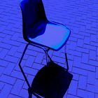 Stuhl blau