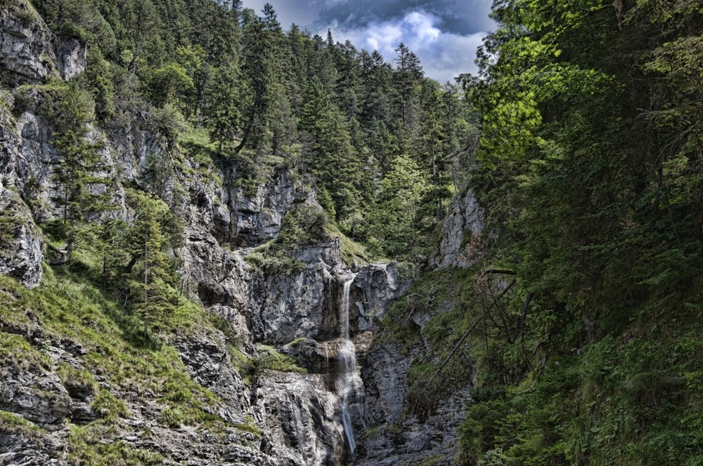 Stuibenfälle bei Reutte / Tirol - ziemlich trocken