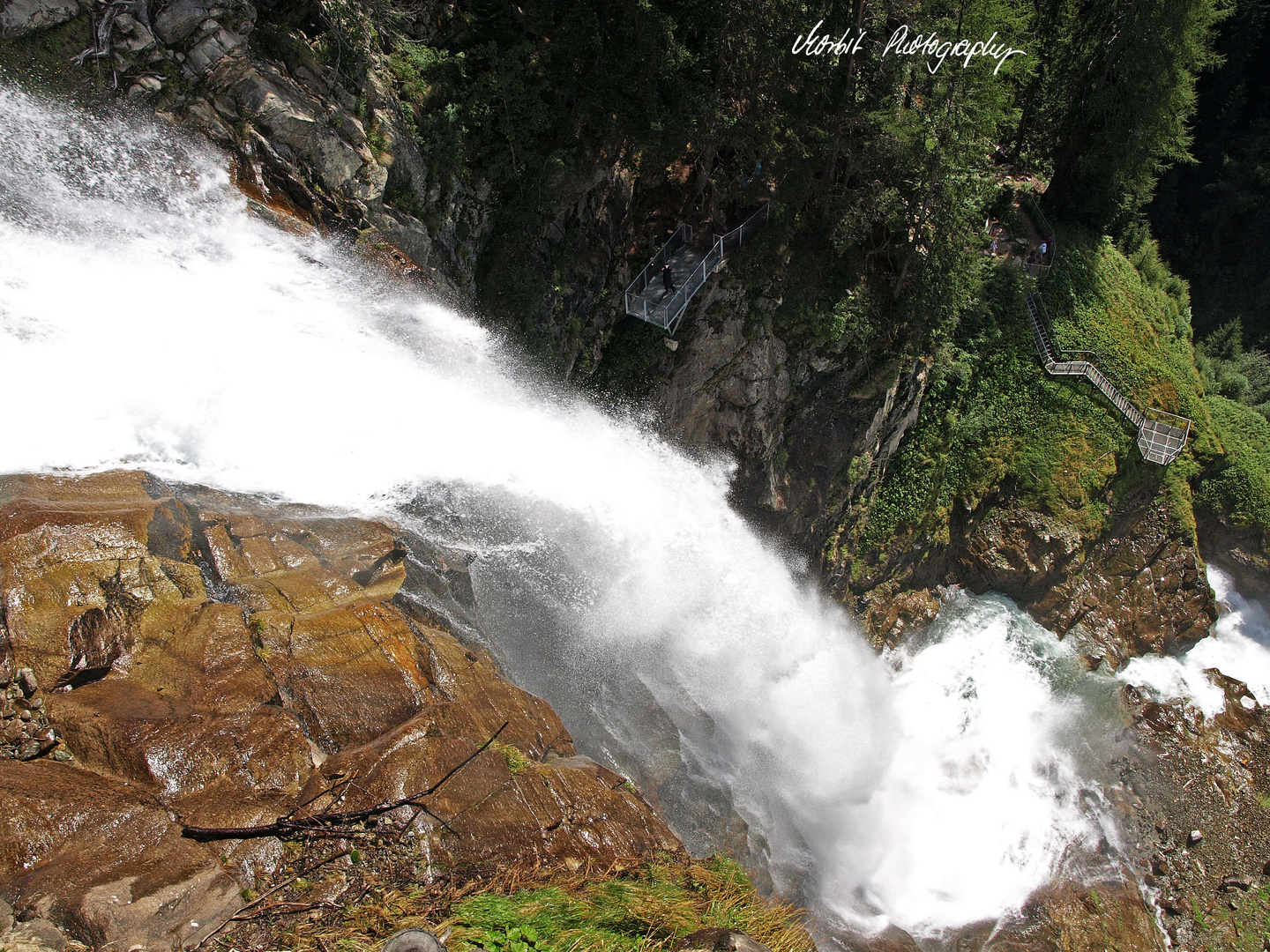 Stuibenfall von oben