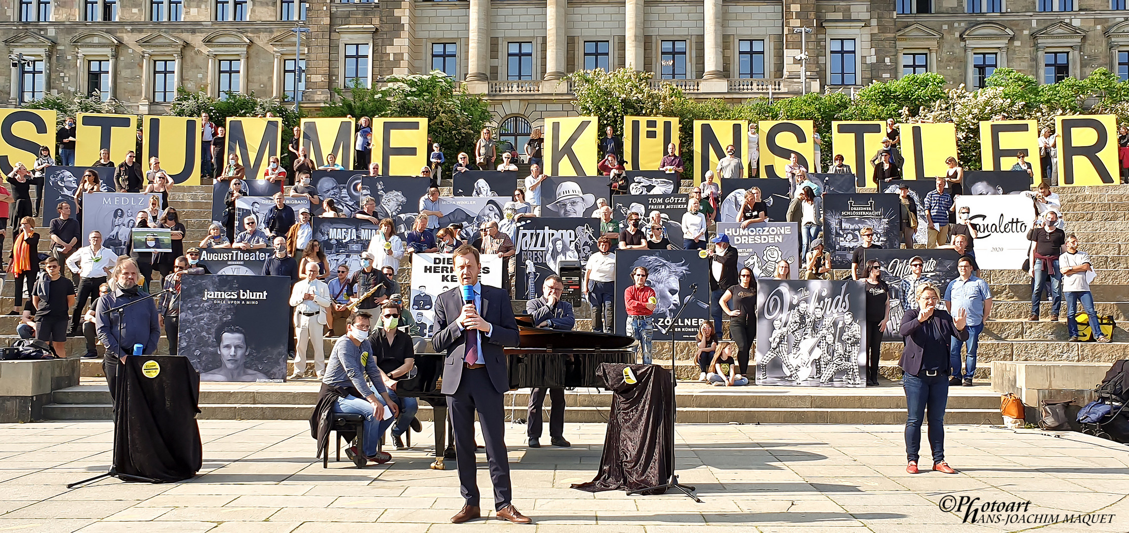 Stumme Künstler in Dresden 2020