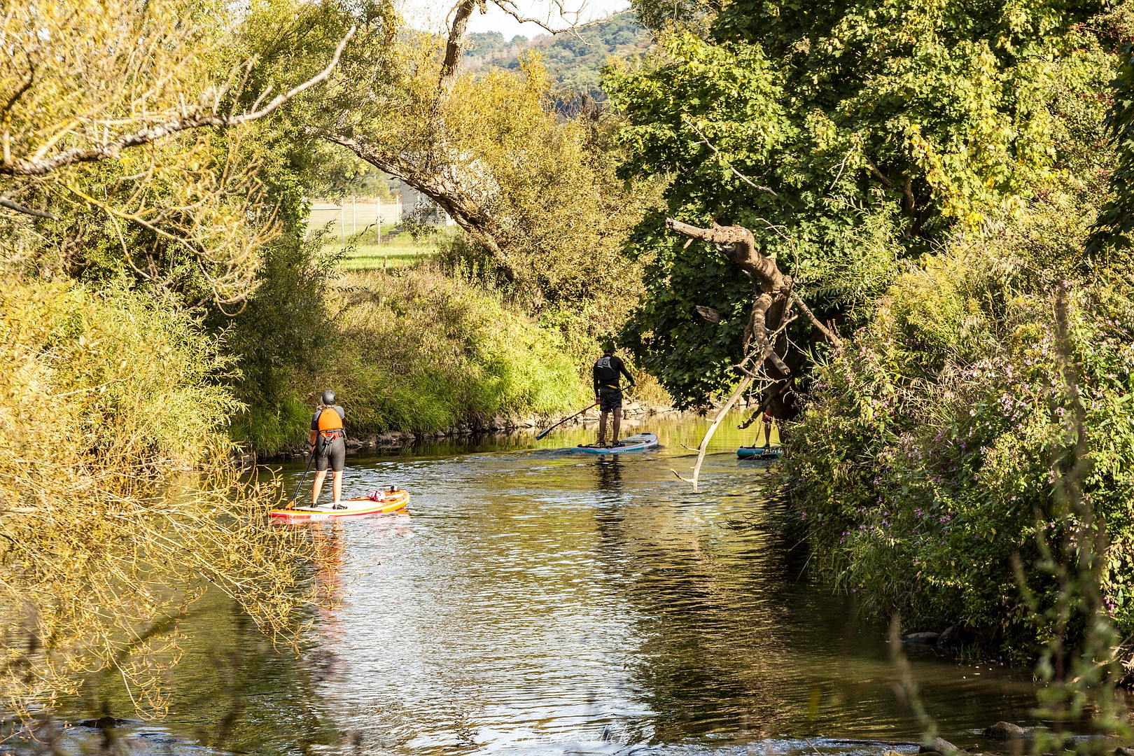 Stund up Paddling auf der Blies