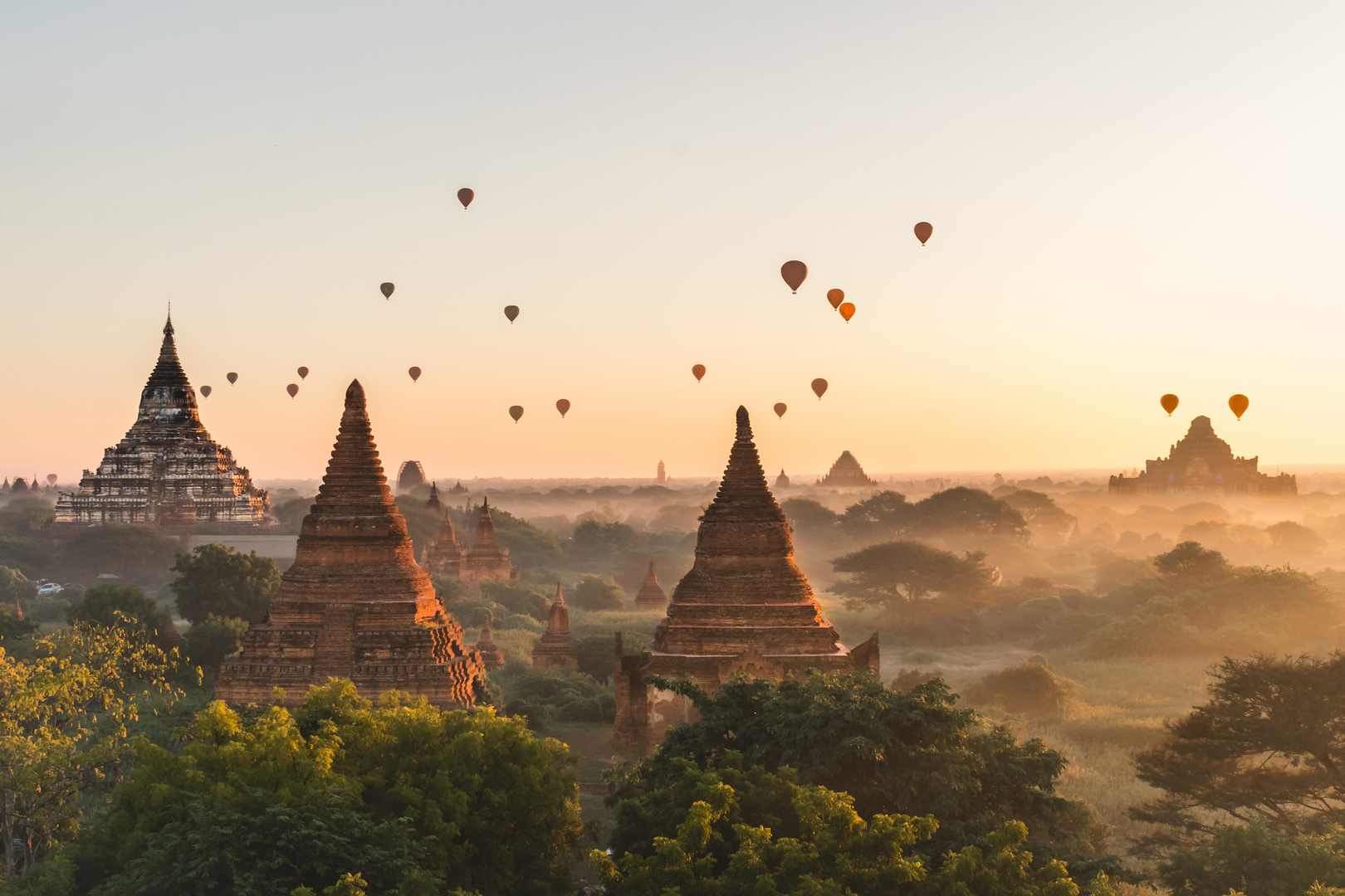 Stunning Bagan Sunrise