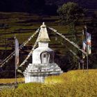 Stupa im Abendlicht