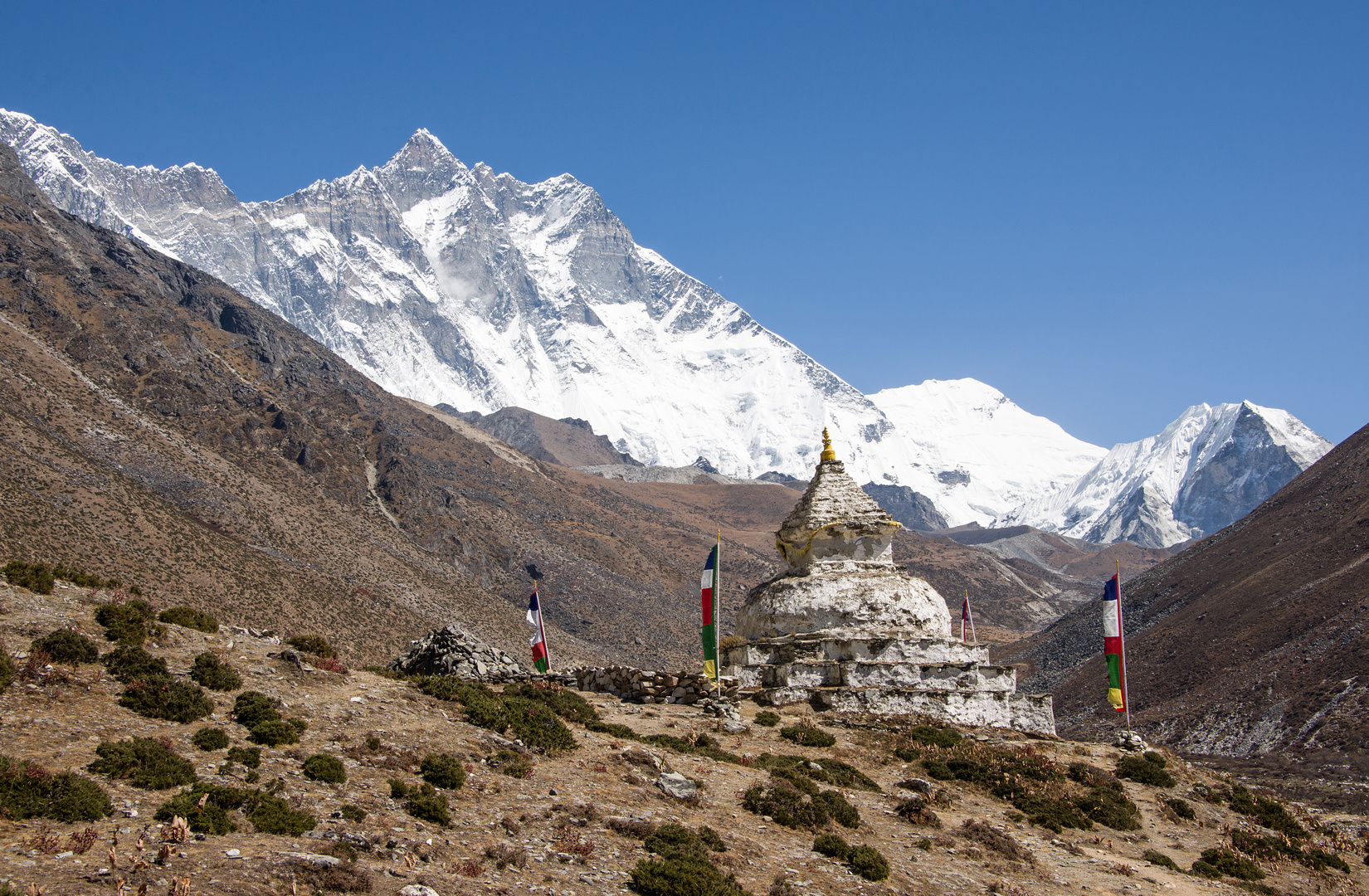 Stupa oberhalb von Dingboche