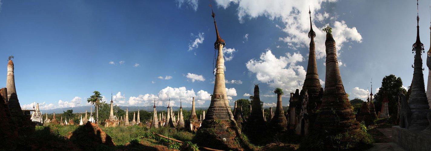 Stupas in Indein