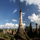 Stupas in Indein