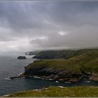 Sturm am Atlantik in Tintagel / Südengland