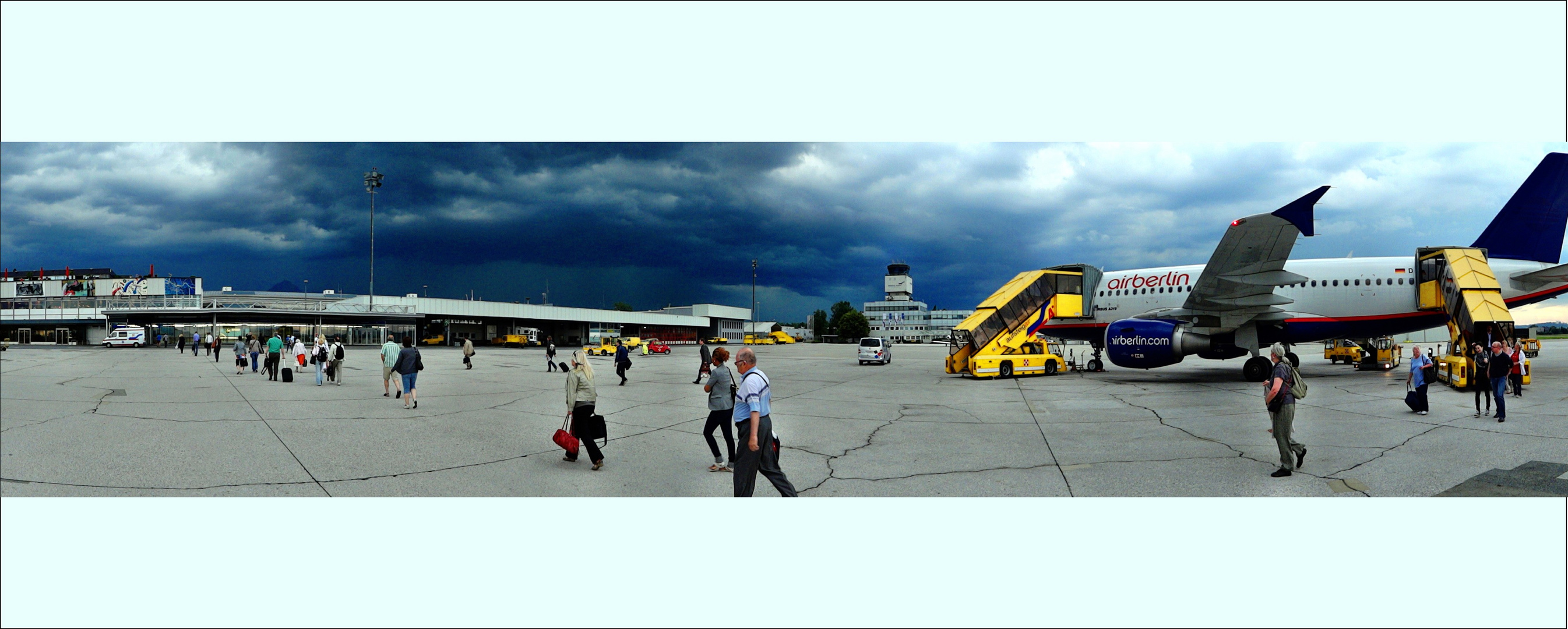 Sturm am Flughafen