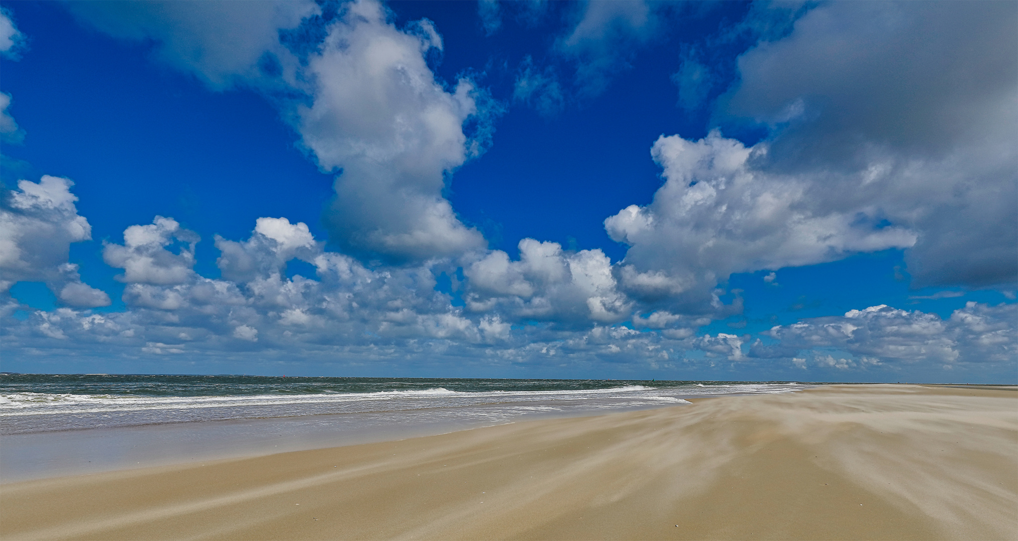 Sturm am Nordsee Strand