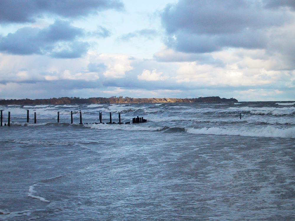 Sturm am Strand von Juliusruh