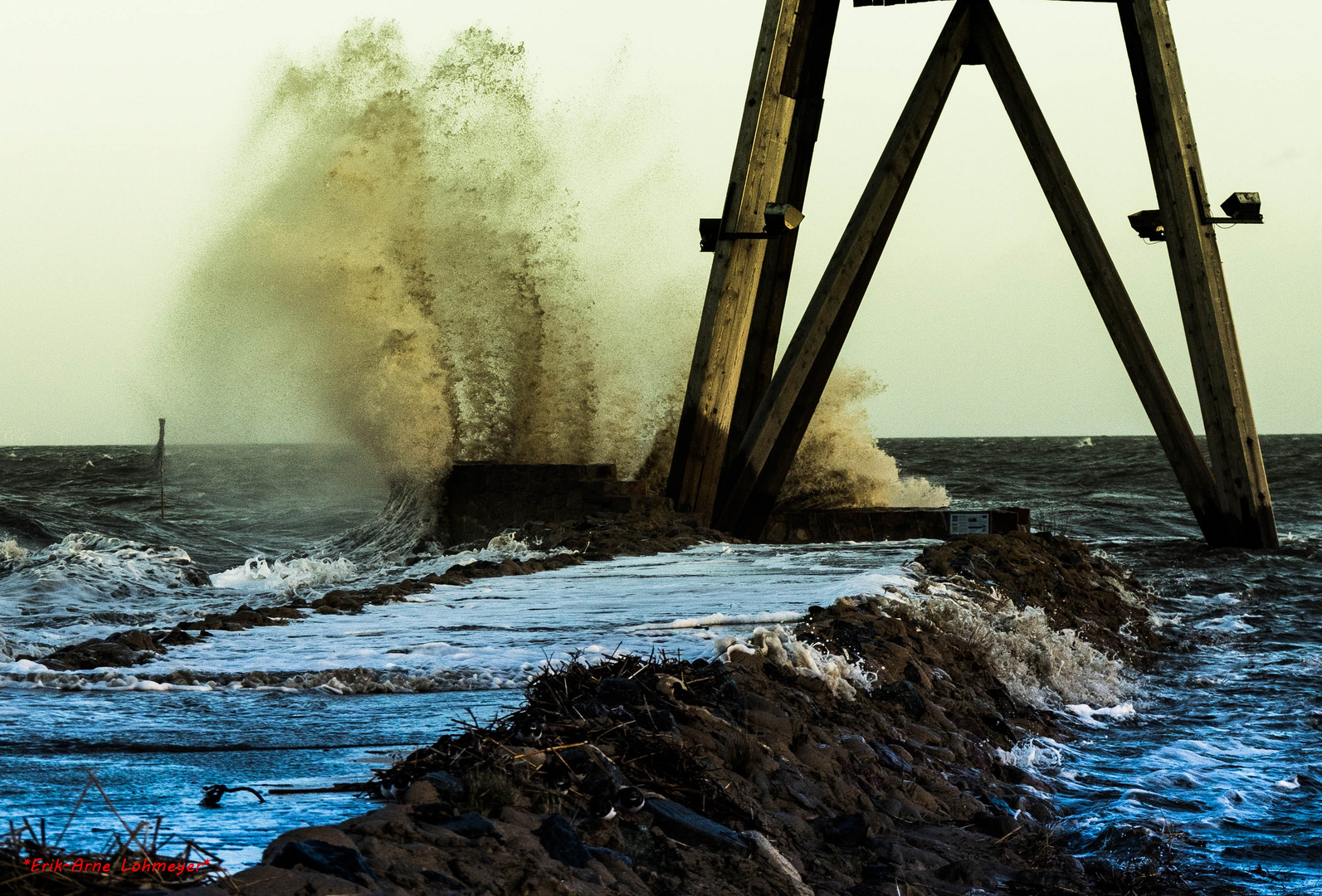 Sturm an der Kugelbake