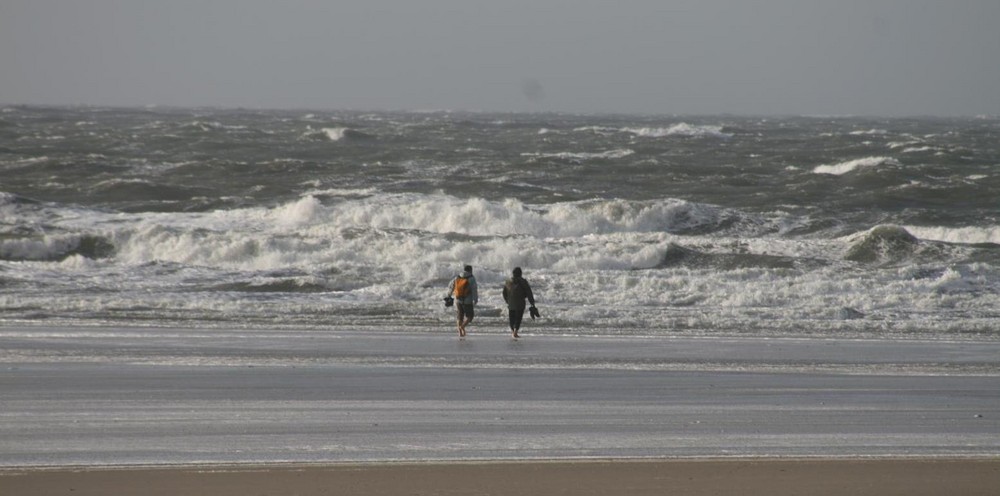 Sturm an der Nordsee bei St.Peter Ording