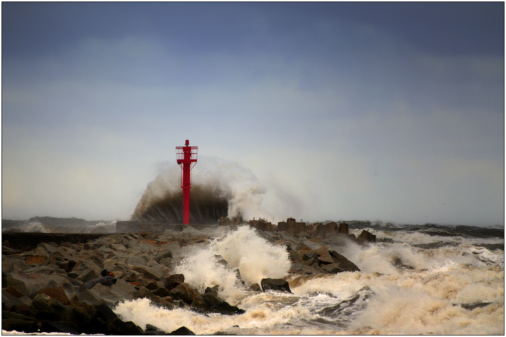 Sturm an der polnischen Ostsee