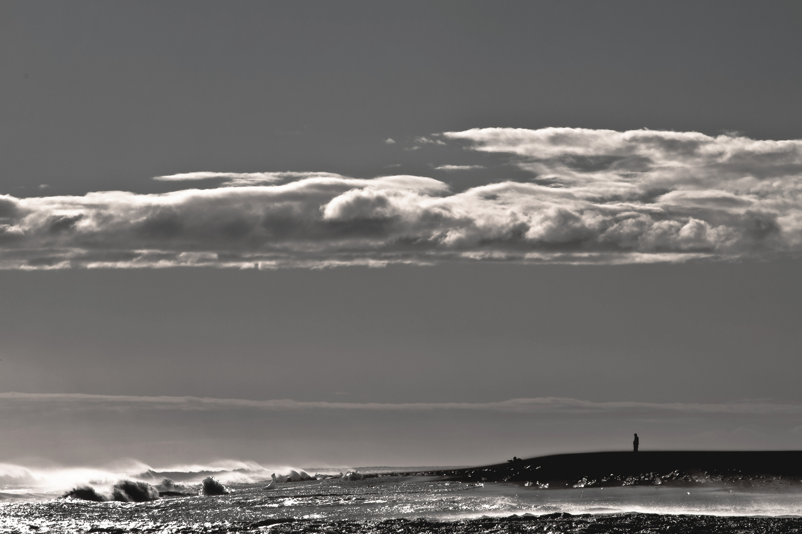 Sturm an der Südküste Islands