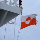 Sturm an Grönlands Flagge