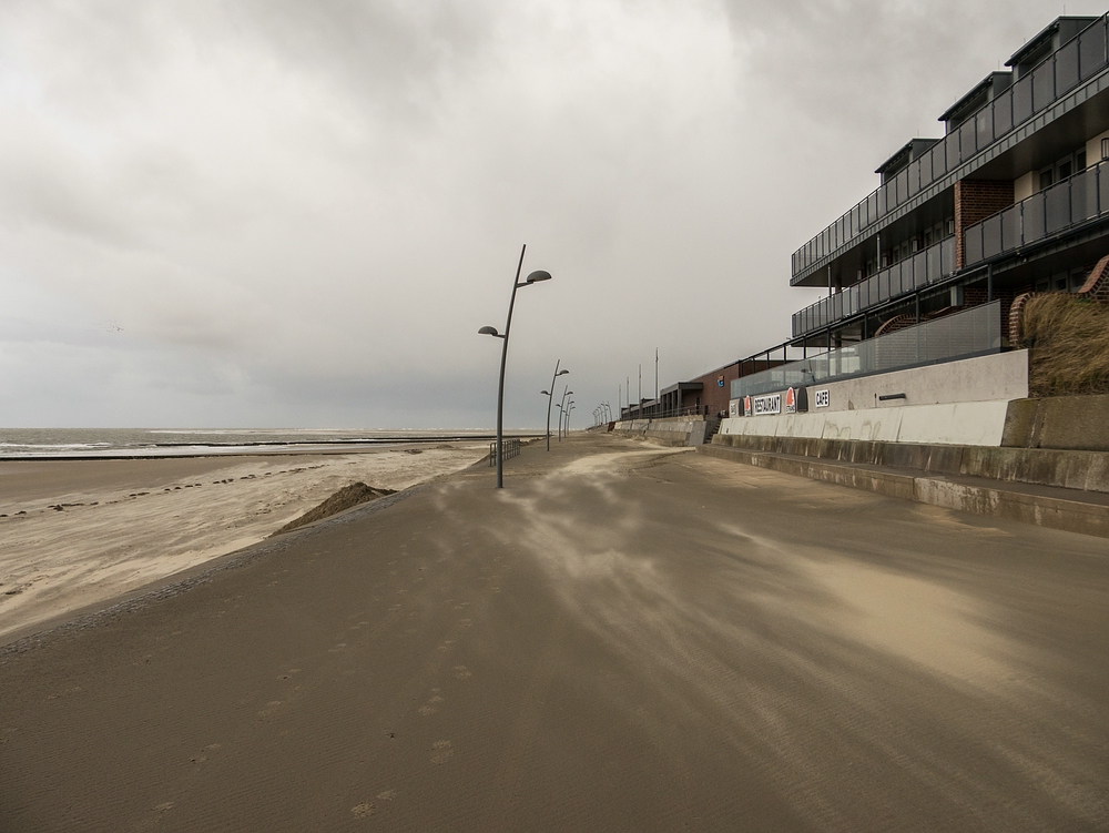 Sturm auf der Promenade